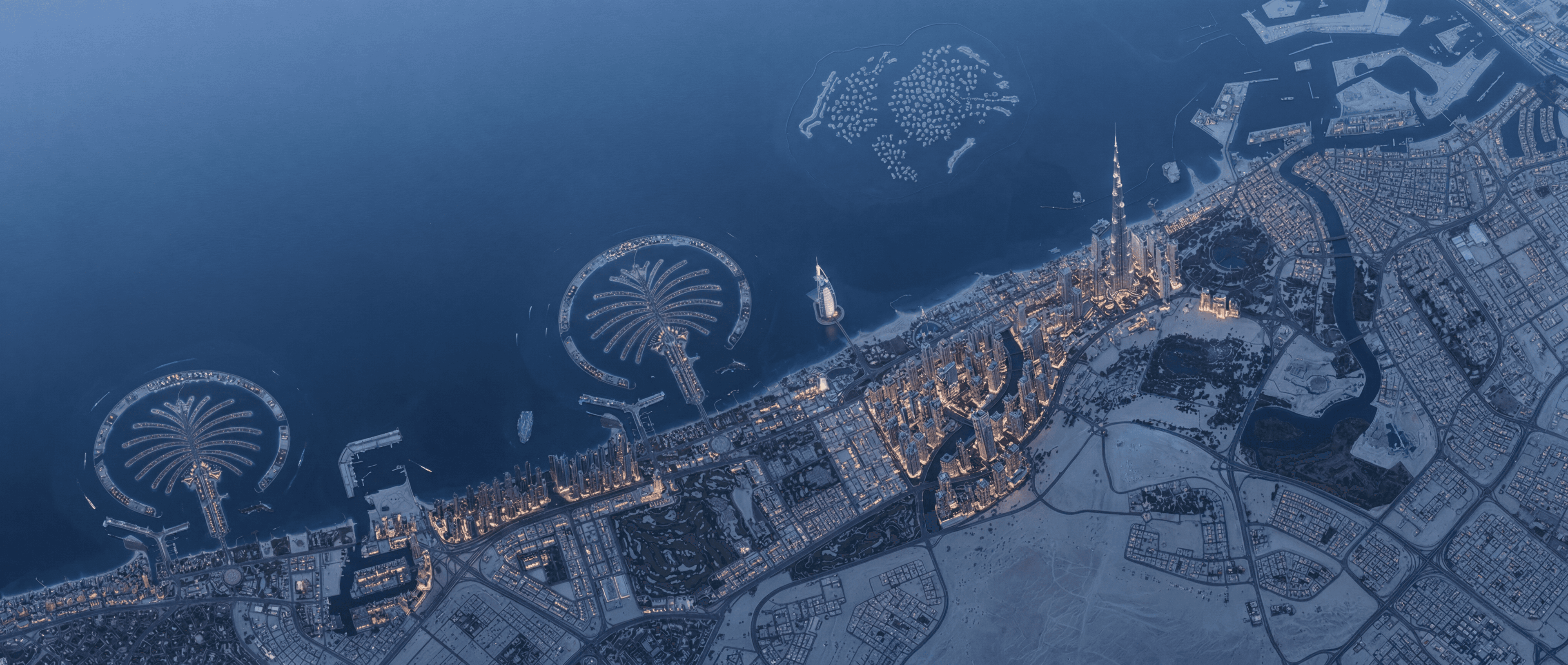 Dubai aerial view