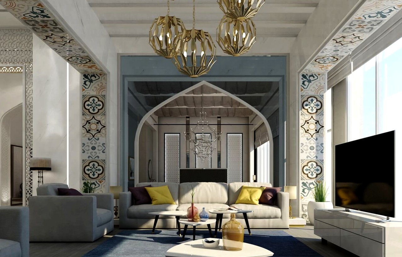 Contemporary Arabian design elements