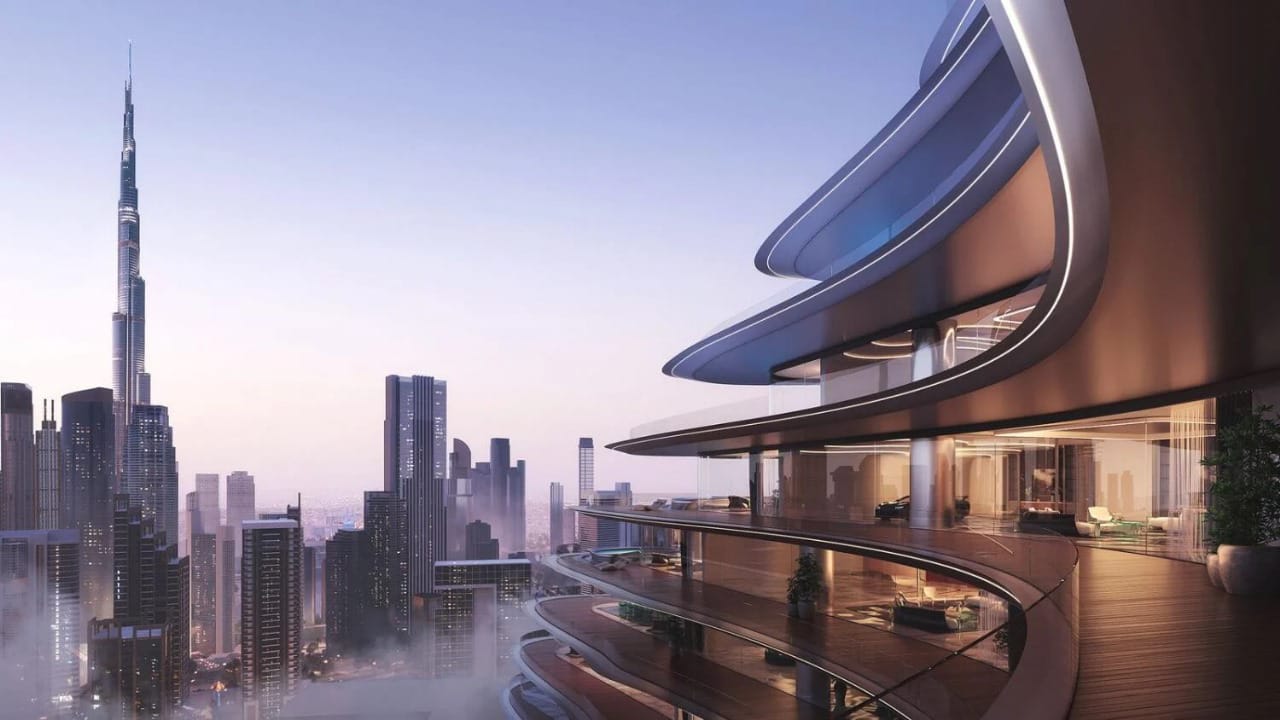 Modern apartment building