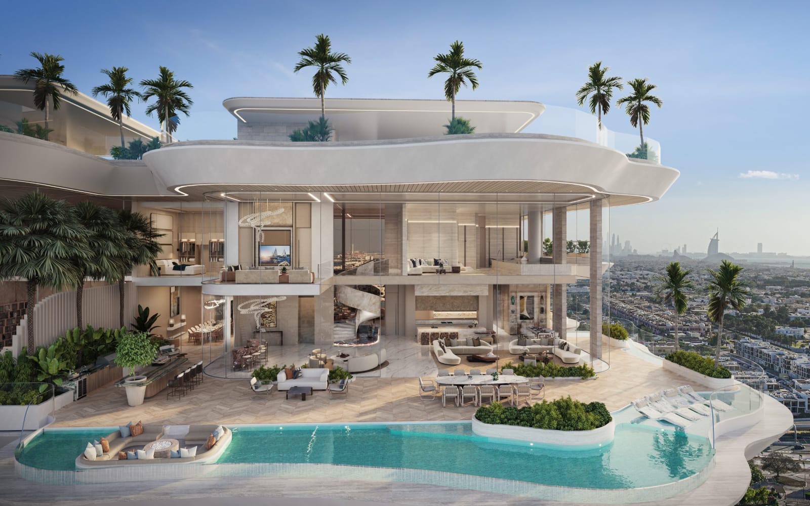 Modern apartment building